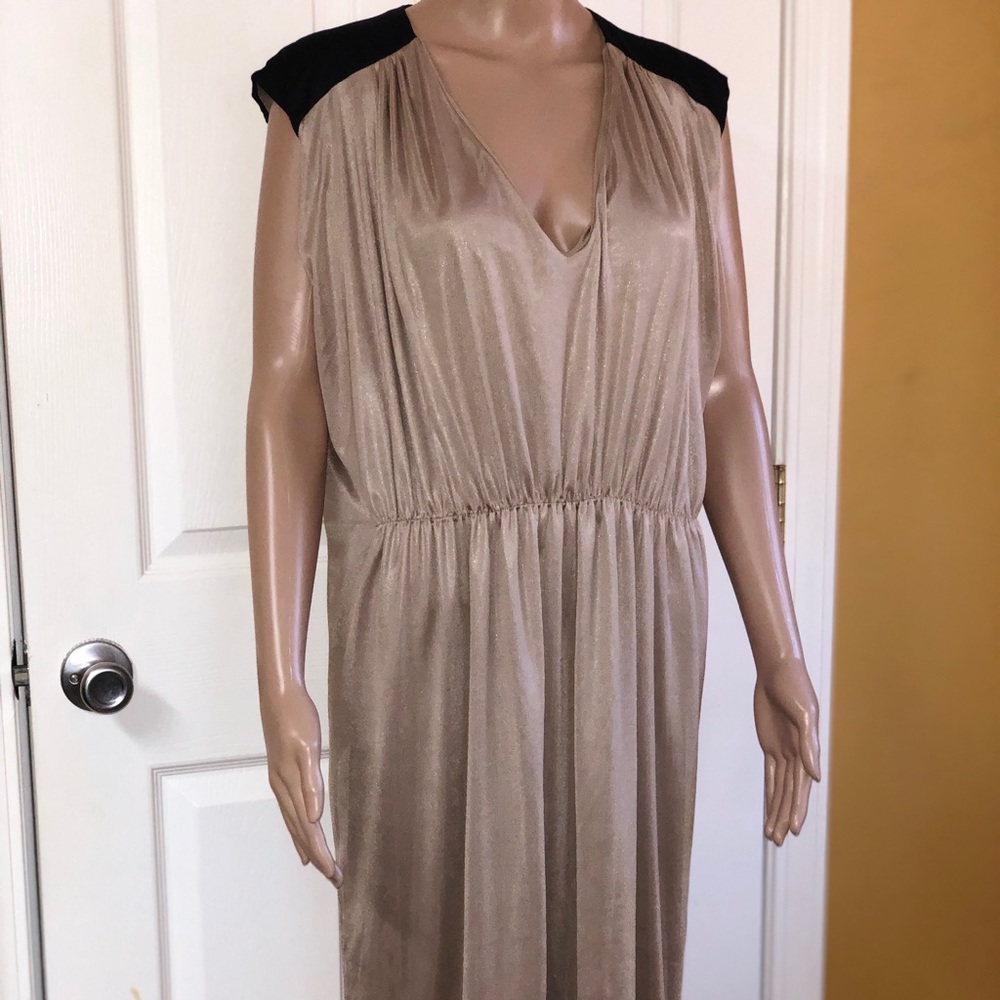 Kardasin Kollection-Gold dress with black accents